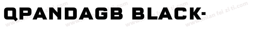 QPandaGB Black字体转换